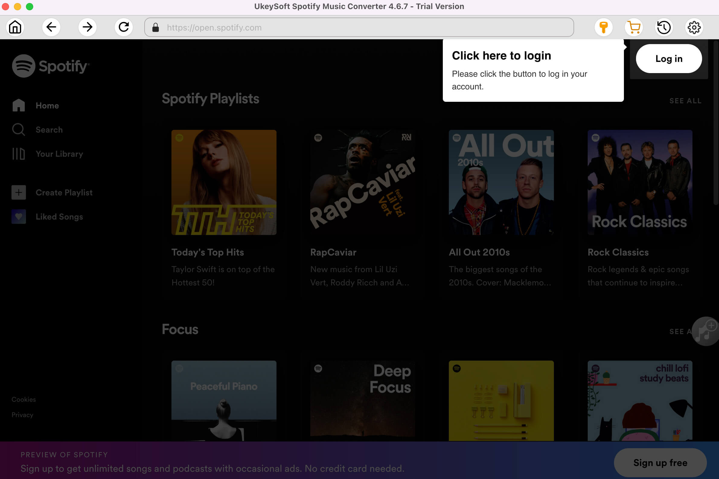 Spotify music recorder