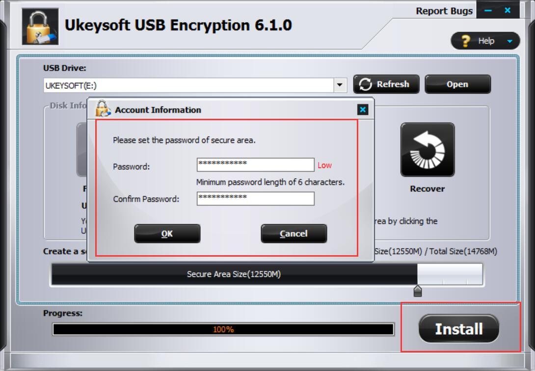 USB Encryption Step 3