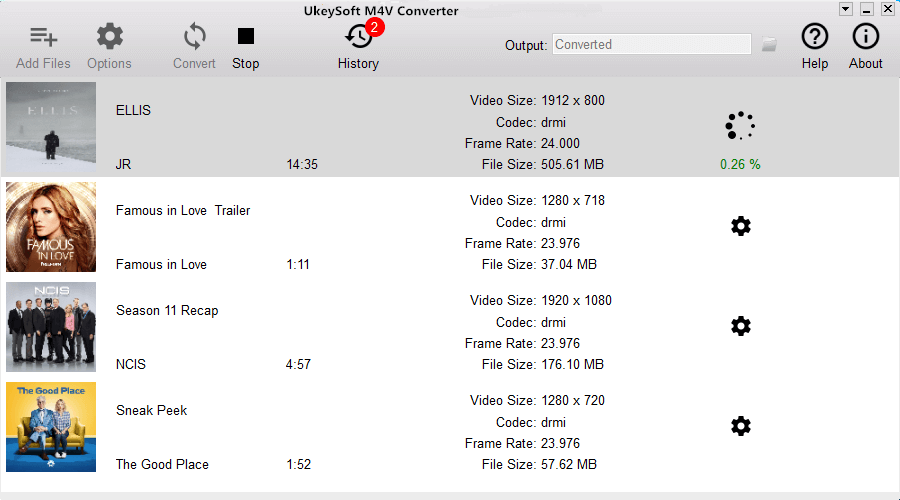 Convert iTunes M4V files to MP4