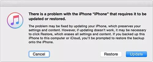 update iphone in itunes