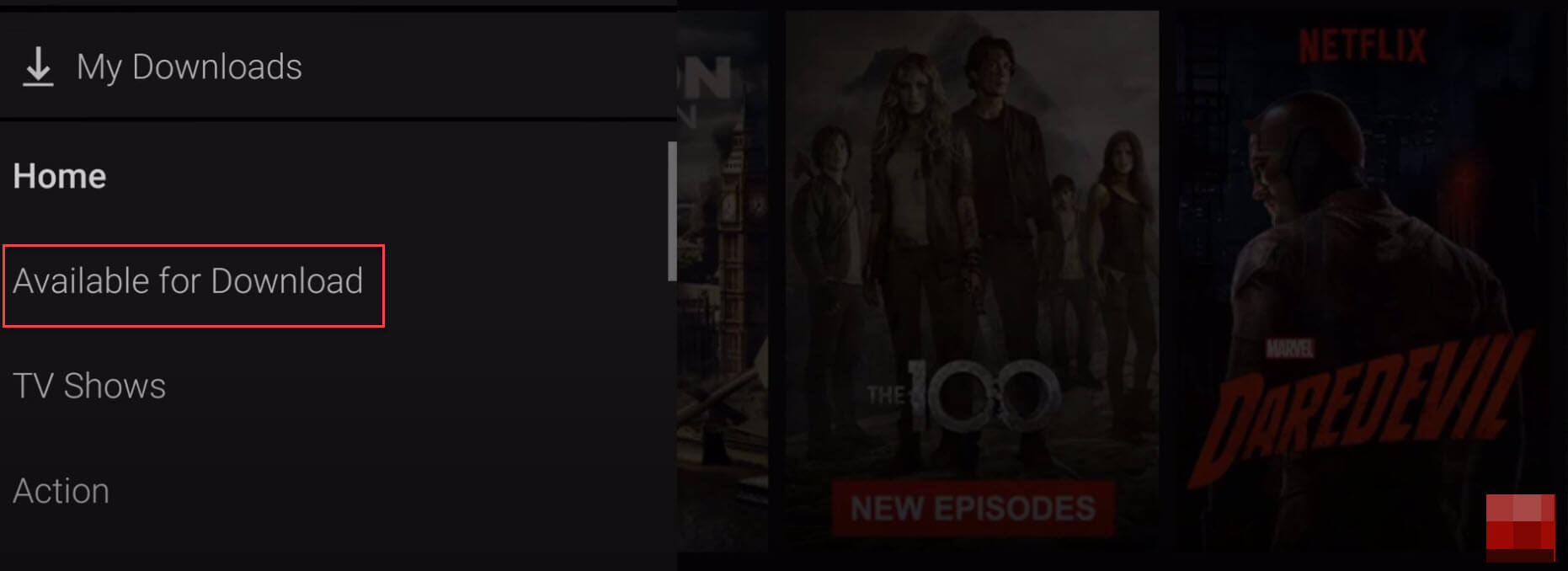 available for download netflix video