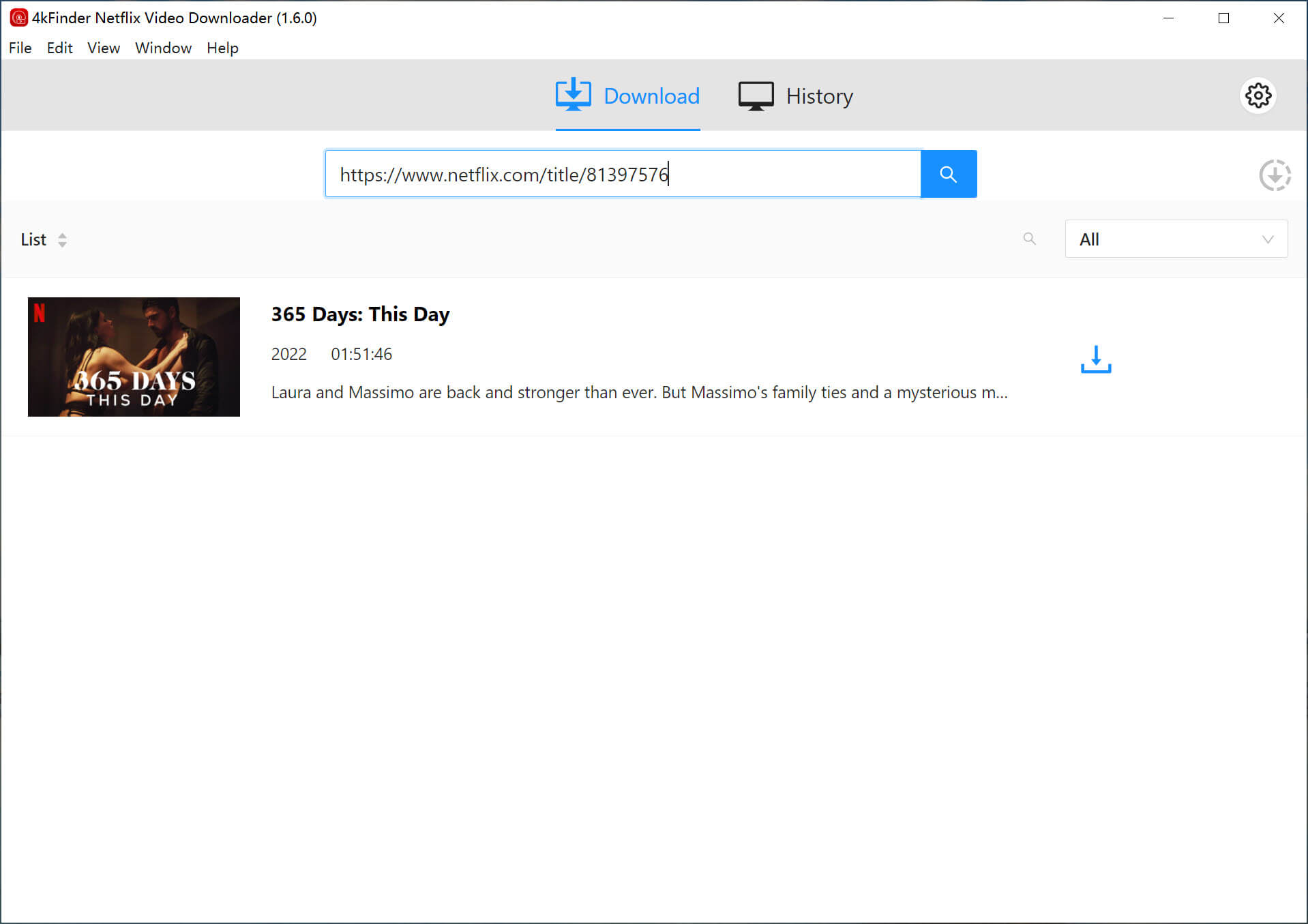 copy and paste netflix url