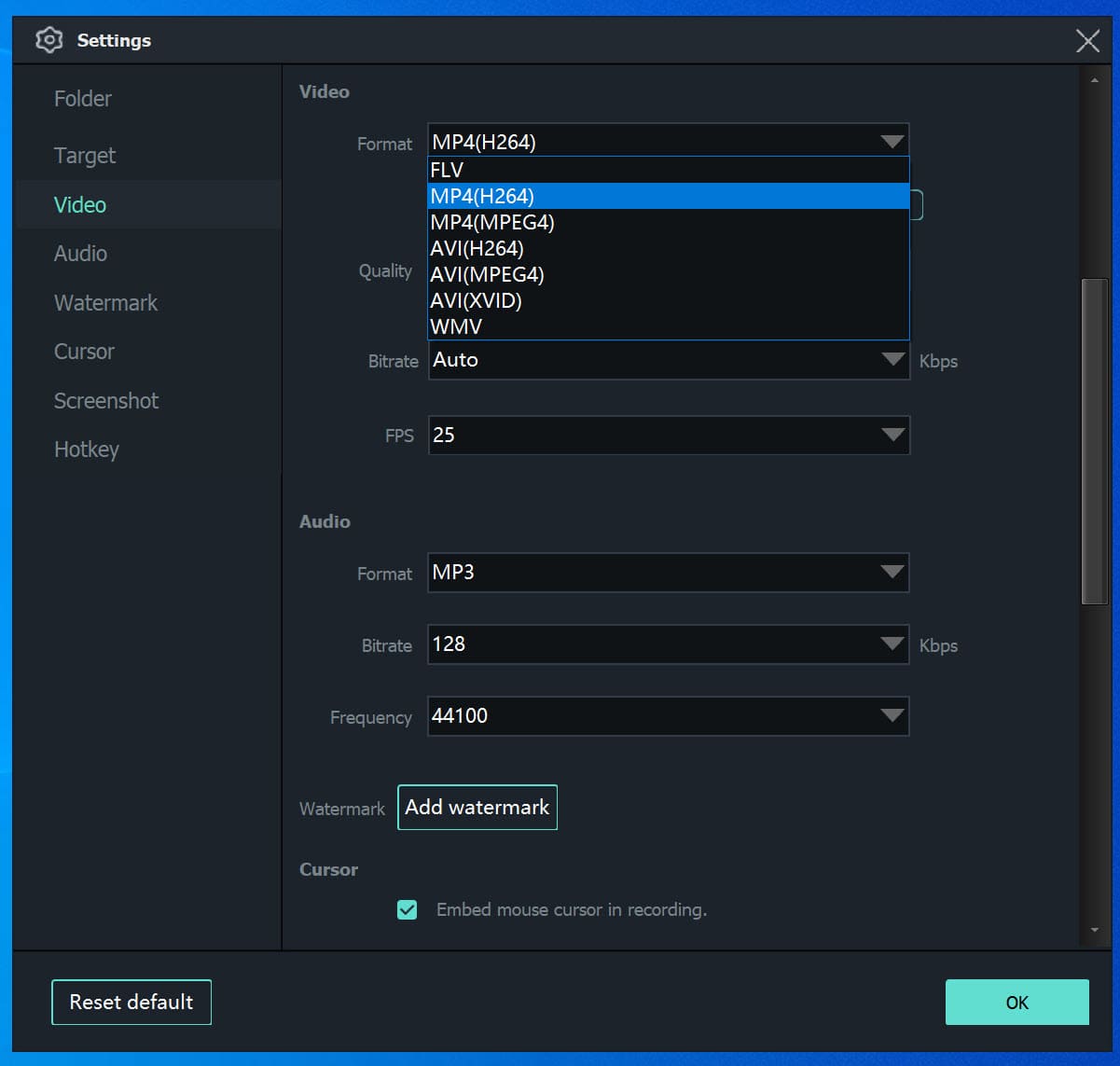 st output format