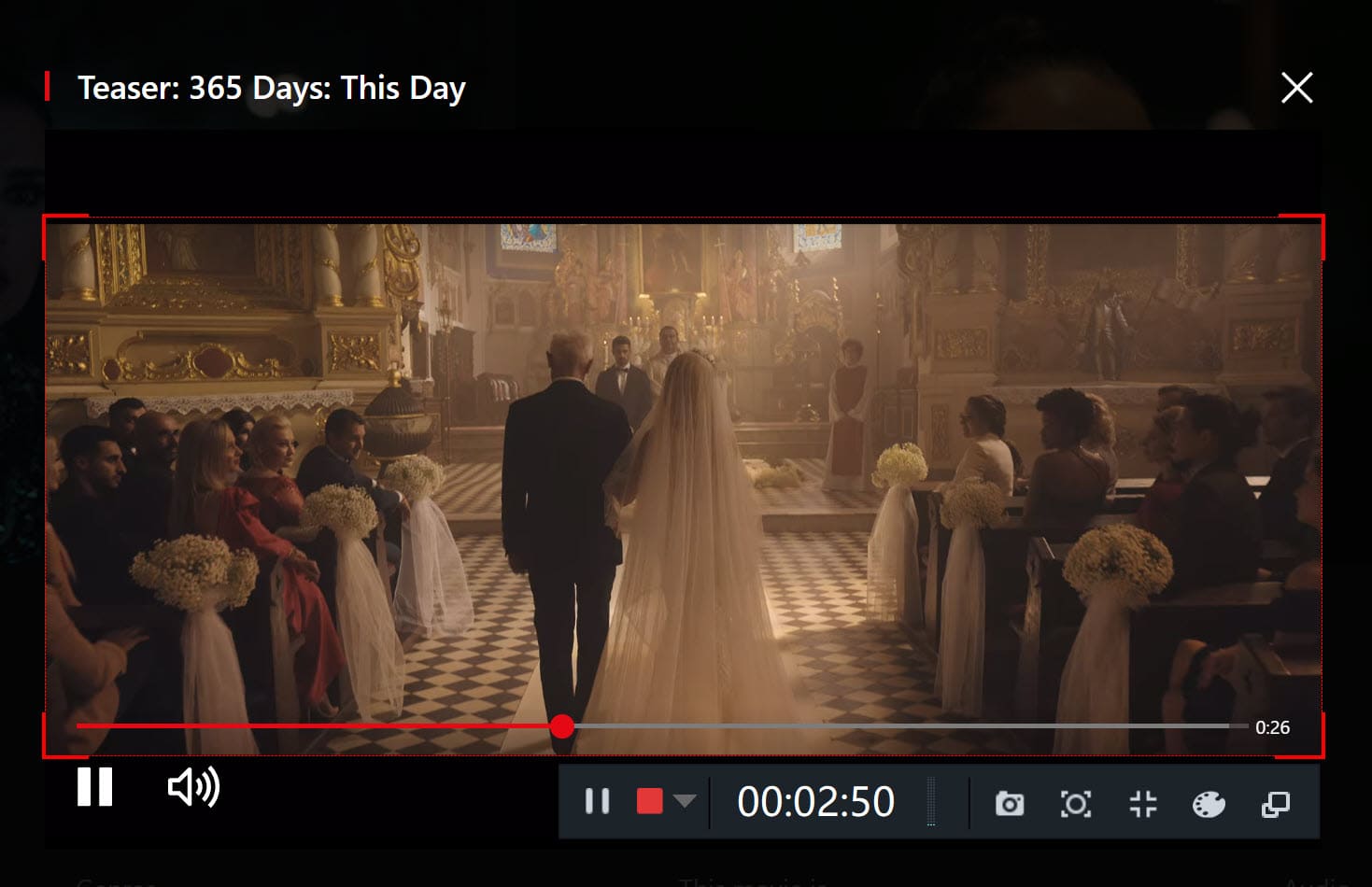 edit recorded netflix video