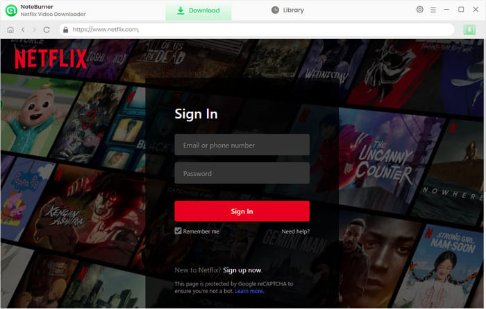 NoteBurner Netflix Video Downloader