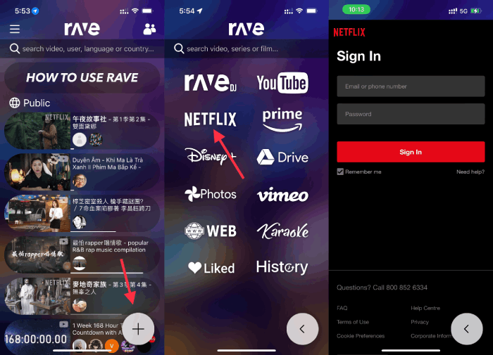 open rave app